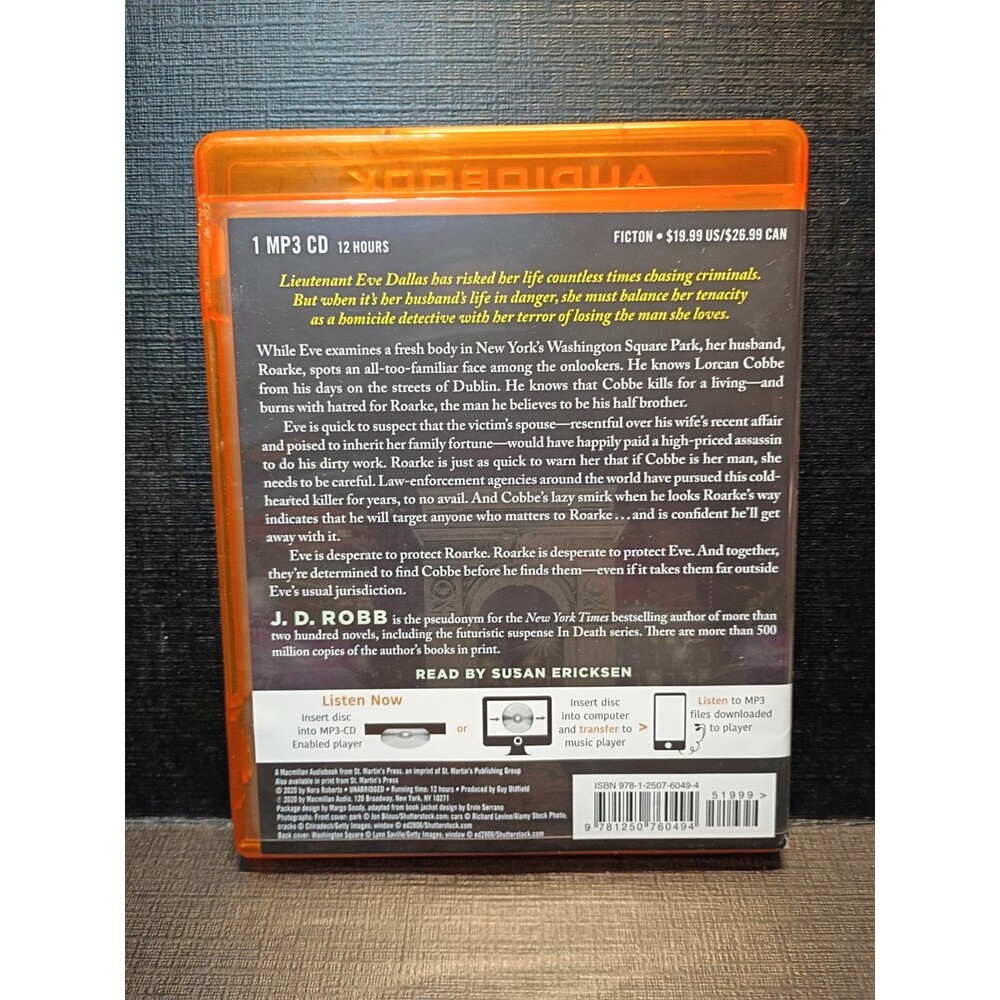 Indulgence In Death J.D. Robb Mp3 CD Audiobook Unabridged Nora Roberts Audio - Picture 2 of 3